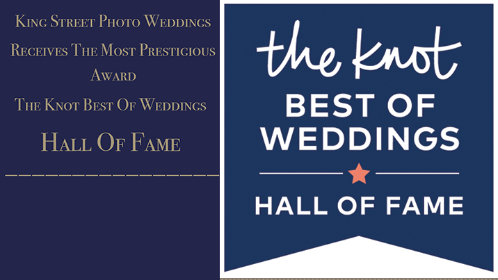 The Knot Best Of Weddings Hall Of Fame Is Presented To King Street Photo Weddings